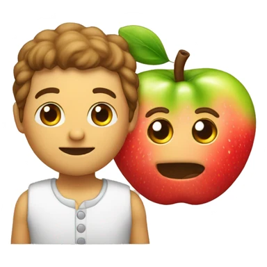 Zanahoria y una manzana sticker