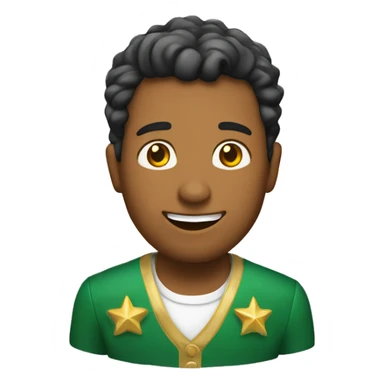 un reno navideño sticker