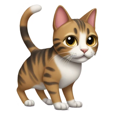 cat wearing high heels sticker