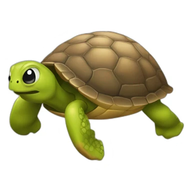 Poulpe sur tortue sticker