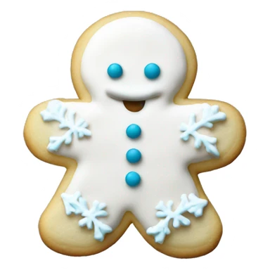 Iced sugar cookie Christmas sticker
