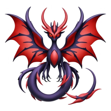 Yveltal-Lunala-Fakémon-hybrid-creature (full body)  sticker