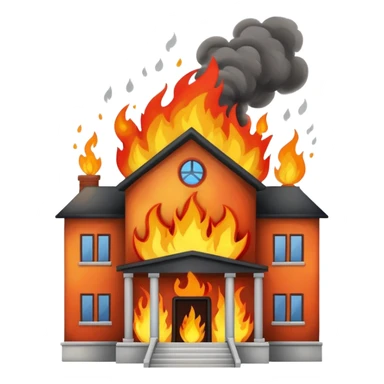 School on fire sticker