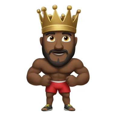 a king doing crossfit sticker