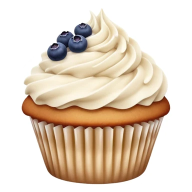 Vanilla cupcake with cinnamon blueberry jelly frosting dusted with cinnamon  sticker