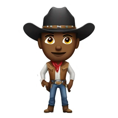 Hot cowboy  sticker