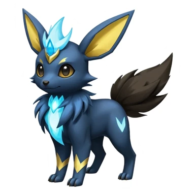 Eevee-Manectric-Electrike-Luxray-Luxio-fusion-hybrid-animal-Fakémon-Pokémon-creature sticker