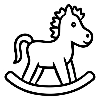 rocking horse toy sticker
