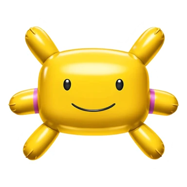   jeff koons style inflatable SPAM BUFO sculpture  sticker