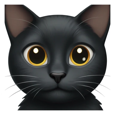 Black cat with white patches sticker