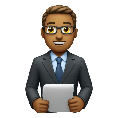 news reporter with microphone sticker