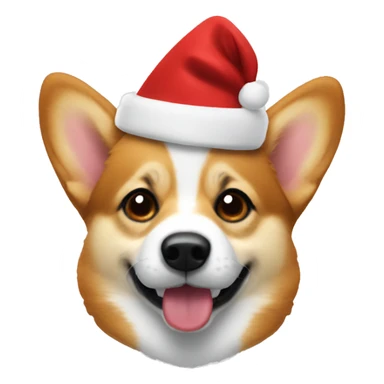 Corgie Santa sticker