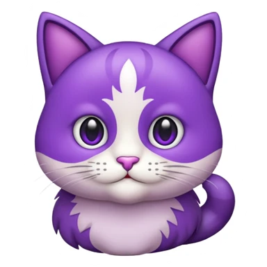 faça um gatinho roxo de emoji para eu copiar sticker