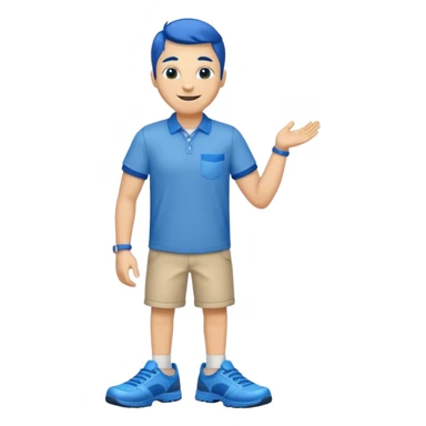 Tiburon con zapatos azules sticker