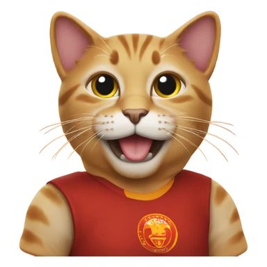 Cat with Galatasaray t shirt sticker