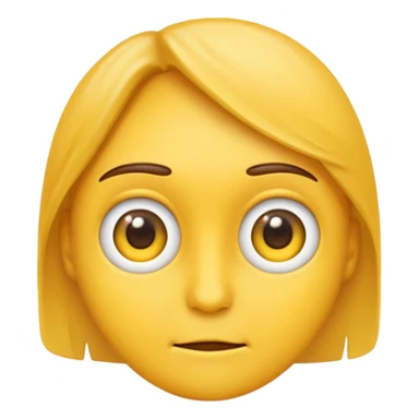 Emoji side eying someone or judging them. sticker