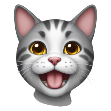 Cat drooling with heart eyes sticker