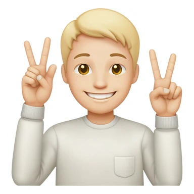 Smiley face,middle fingers sticker