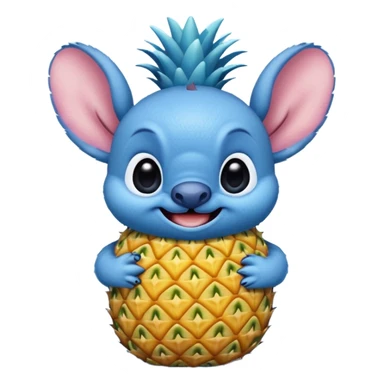 Pineapple Disney stitch sticker