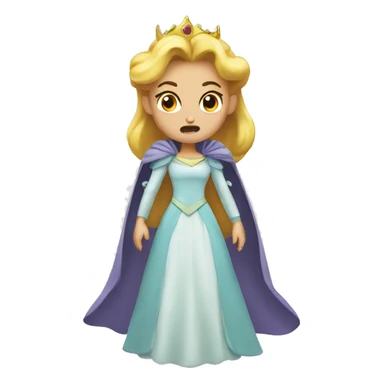 Angry princess sticker