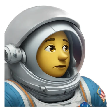 Un astronauta triste  sticker