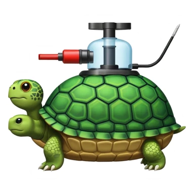 Turtle tank sticker