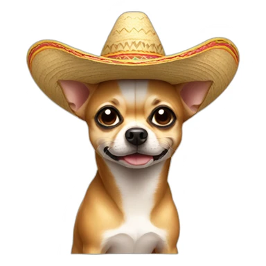 Chihuahuain sombrero sticker