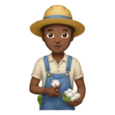 Black guy picking cotton sticker