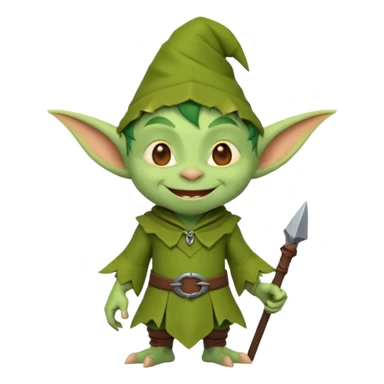 3d cute simple minimalist goblin sticker