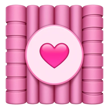 pink roll of fabric with heart pattern, smart fabric, high-tech textile sticker