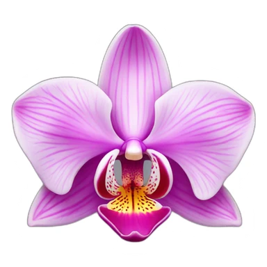 Pink orchid  sticker