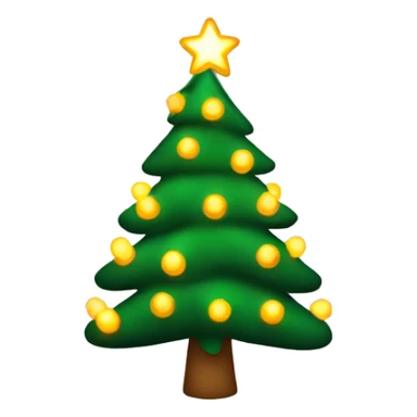 Lit Christmas tree  sticker