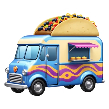 1953 Fiery hot Blueberry Cheesecake holographic hot wheel food taco hot salsa truck sticker