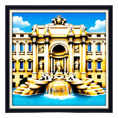 Trevi Fountain sticker