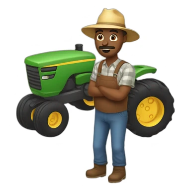 a farmer poor sticker