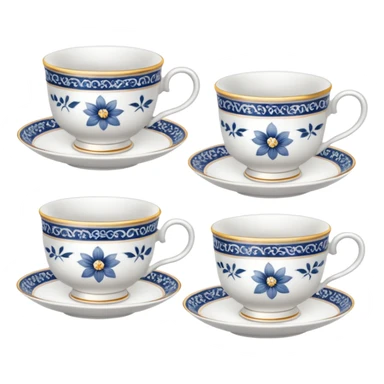 porcelain tea cups sticker
