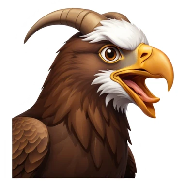 Águila picando a un chivo  sticker