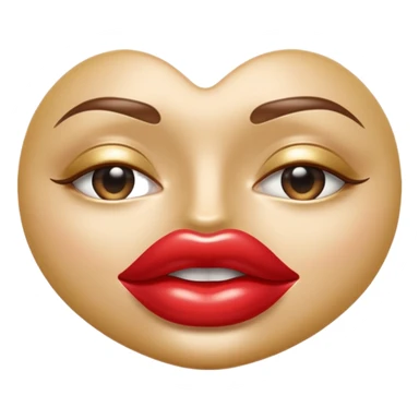 A seductive pair of slightly parted lips emoji made of liquid silver chrome, smooth glossy metallic surface, soft sensual curves, subtle reflections, luxury sexy aesthetic, minimal iOS emoji style, centered composition, clean white background, soft studio lighting, no text sticker