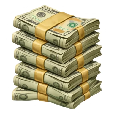 dirty cash stack sticker