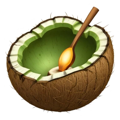 Green Coconut shell sticker