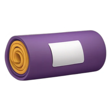 rolled yoga matt sticker
