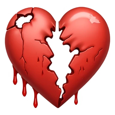 Rip heart out of chest sticker