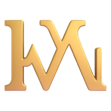 letters BLK with gold outline sticker