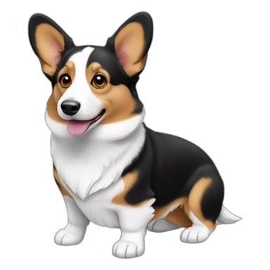 black-and-white-cardigan-welsh-corgi sticker