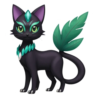 Meloetta-Purrloin-Nargacuga-Pokémon-Fakémon-fusion-hybrid-creature sticker
