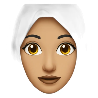 Femme arabe voilée maquillée sticker