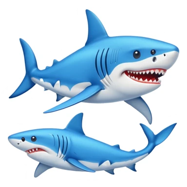 Tiburón con zapatos azules sticker