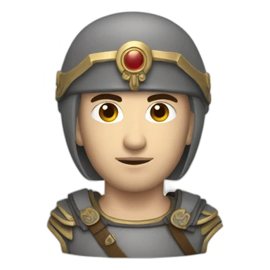 byzantine soldier with white skin sticker