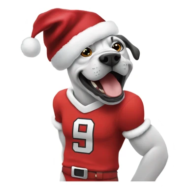 Merry Christmas Georgia dawgs sticker