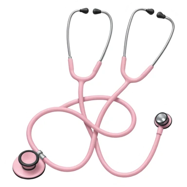 pale pink stethoscope sticker